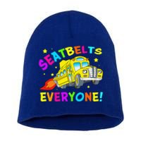 Seatbelts Everyone Magic School Bus Driver Halloween Costume Short Acrylic Beanie