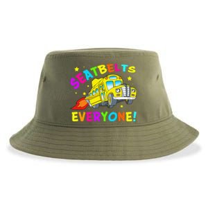 Seatbelts Everyone Magic School Bus Driver Halloween Costume Sustainable Bucket Hat