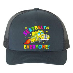 Seatbelts Everyone Magic School Bus Driver Halloween Costume Yupoong Adult 5-Panel Trucker Hat