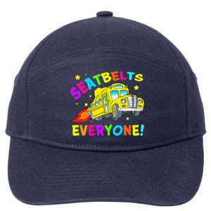 Seatbelts Everyone Magic School Bus Driver Halloween Costume 7-Panel Snapback Hat