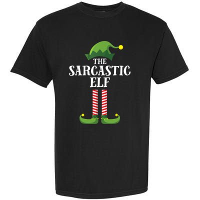 Sarcastic Elf Matching Family Group Christmas Party Garment-Dyed Heavyweight T-Shirt