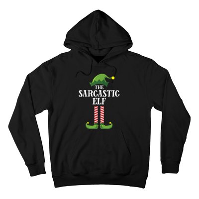 Sarcastic Elf Matching Family Group Christmas Party Hoodie