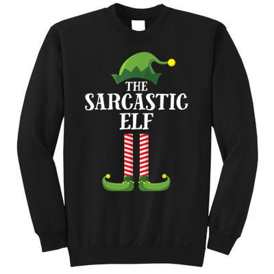 Sarcastic Elf Matching Family Group Christmas Party Sweatshirt