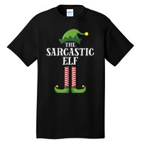 Sarcastic Elf Matching Family Group Christmas Party Tall T-Shirt