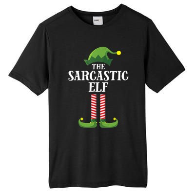 Sarcastic Elf Matching Family Group Christmas Party Tall Fusion ChromaSoft Performance T-Shirt