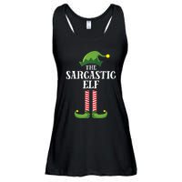 Sarcastic Elf Matching Family Group Christmas Party Ladies Essential Flowy Tank