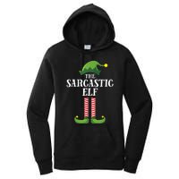 Sarcastic Elf Matching Family Group Christmas Party Women's Pullover Hoodie