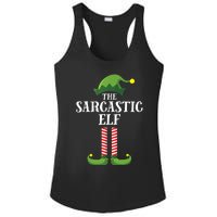 Sarcastic Elf Matching Family Group Christmas Party Ladies PosiCharge Competitor Racerback Tank