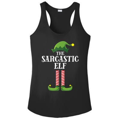 Sarcastic Elf Matching Family Group Christmas Party Ladies PosiCharge Competitor Racerback Tank