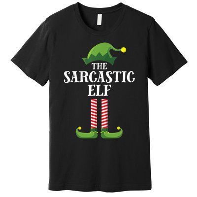 Sarcastic Elf Matching Family Group Christmas Party Premium T-Shirt