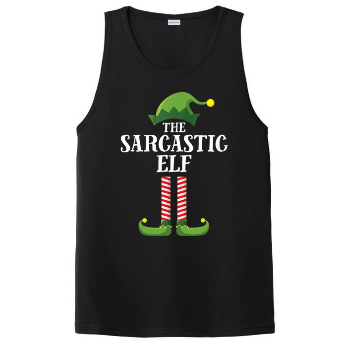 Sarcastic Elf Matching Family Group Christmas Party PosiCharge Competitor Tank