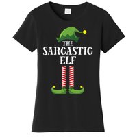 Sarcastic Elf Matching Family Group Christmas Party Women's T-Shirt