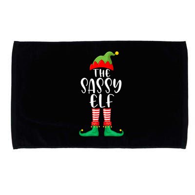 Sassy Elf Matching Family Group Christmas Party Pajama Gift Microfiber Hand Towel