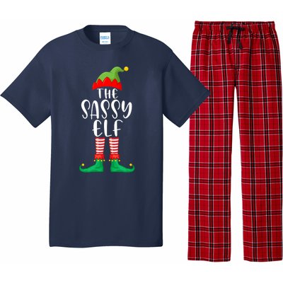 Sassy Elf Matching Family Group Christmas Party Pajama Gift Pajama Set