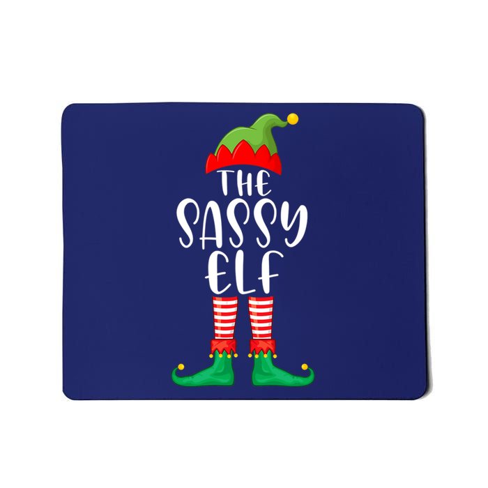 Sassy Elf Matching Family Group Christmas Party Pajama Gift Mousepad