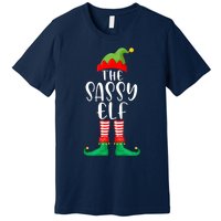 Sassy Elf Matching Family Group Christmas Party Pajama Gift Premium T-Shirt