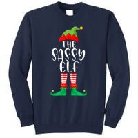 Sassy Elf Matching Family Group Christmas Party Pajama Gift Tall Sweatshirt