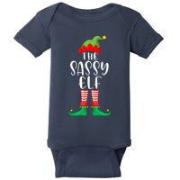 Sassy Elf Matching Family Group Christmas Party Pajama Gift Baby Bodysuit