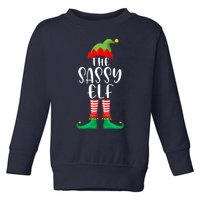 Sassy Elf Matching Family Group Christmas Party Pajama Gift Toddler Sweatshirt