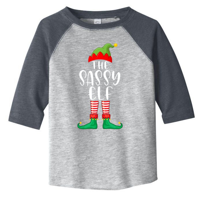 Sassy Elf Matching Family Group Christmas Party Pajama Gift Toddler Fine Jersey T-Shirt