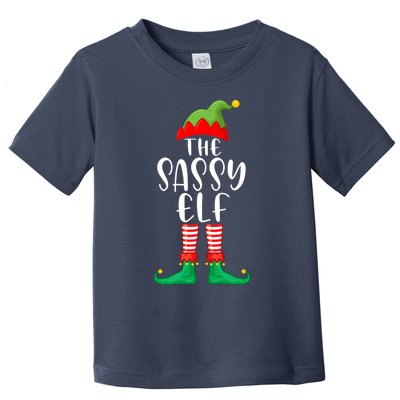 Sassy Elf Matching Family Group Christmas Party Pajama Gift Toddler T-Shirt