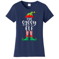 Sassy Elf Matching Family Group Christmas Party Pajama Gift Women's T-Shirt