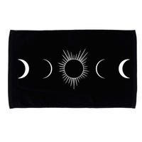 Solar Eclipse Moon Phases Totality Microfiber Hand Towel