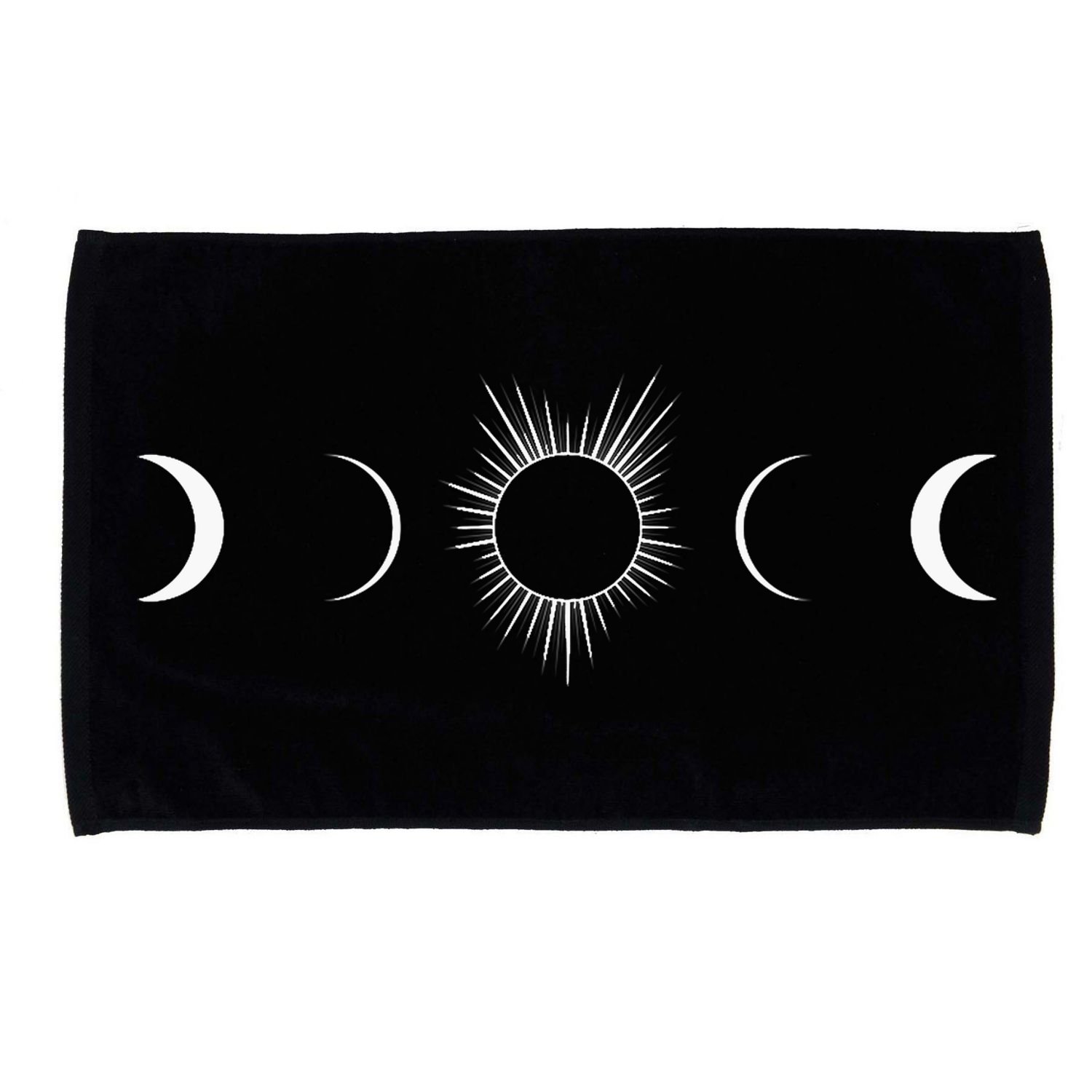 Solar Eclipse Moon Phases Totality Microfiber Hand Towel