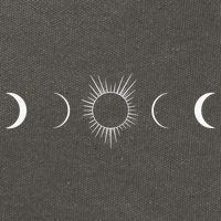 Solar Eclipse Moon Phases Totality Cotton Canvas Backpack
