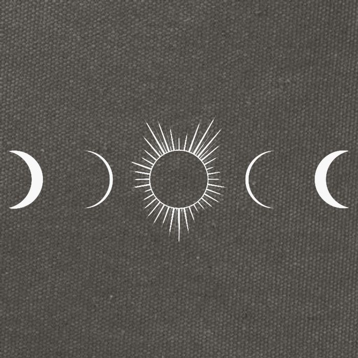 Solar Eclipse Moon Phases Totality Cotton Canvas Backpack