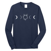 Solar Eclipse Moon Phases Totality Long Sleeve Shirt
