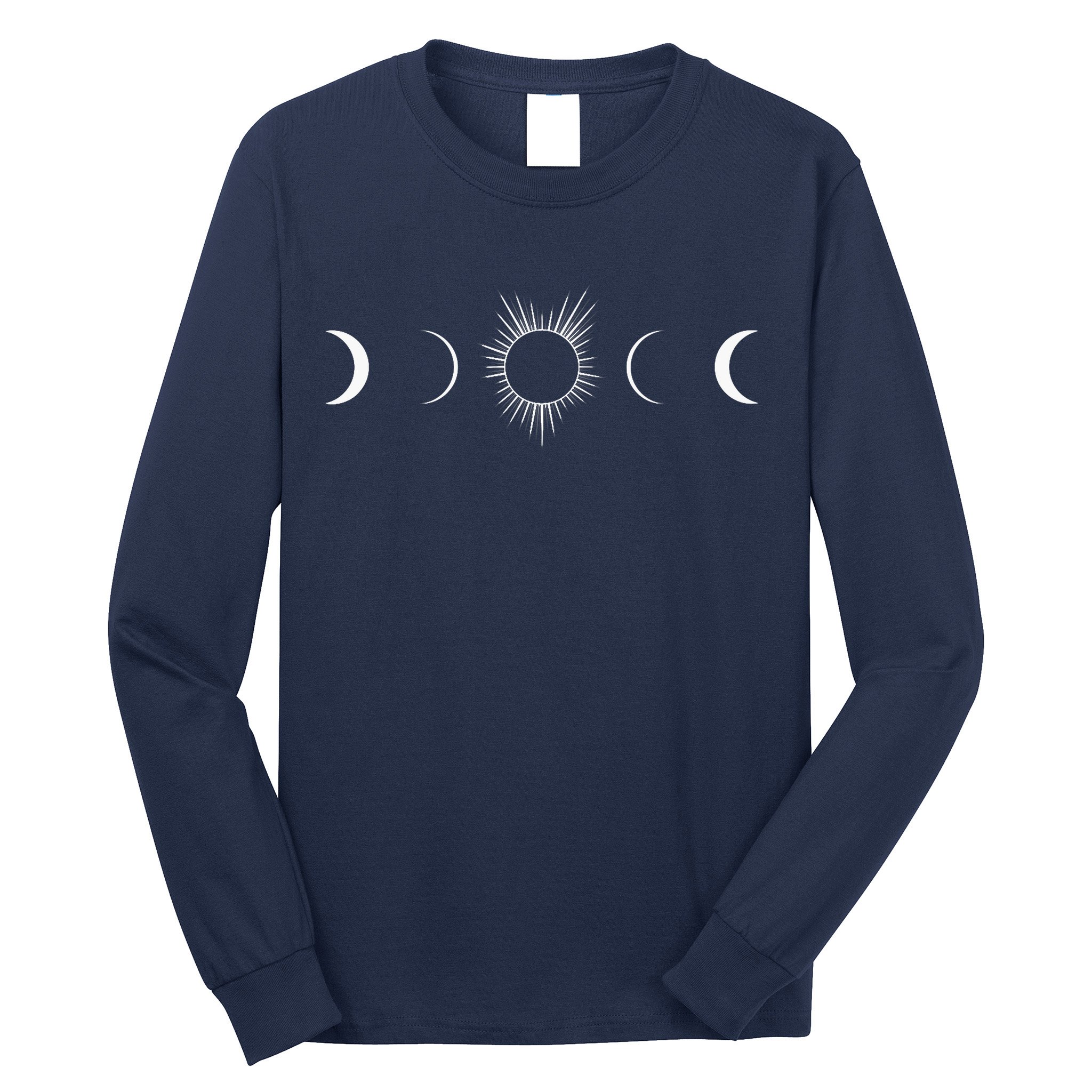 Solar Eclipse Moon Phases Totality Long Sleeve Shirt