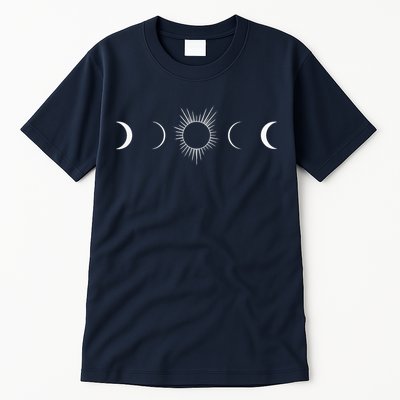 Solar Eclipse Moon Phases Totality Tall T-Shirt