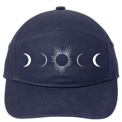 Solar Eclipse Moon Phases Totality 7-Panel Snapback Hat
