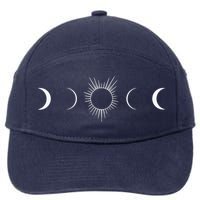Solar Eclipse Moon Phases Totality 7-Panel Snapback Hat