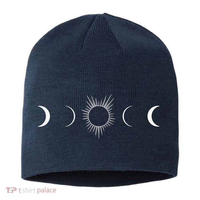 Solar Eclipse Moon Phases Totality Sustainable Beanie