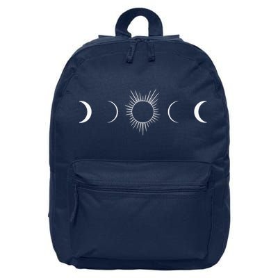 Solar Eclipse Moon Phases Totality 16 in Basic Backpack
