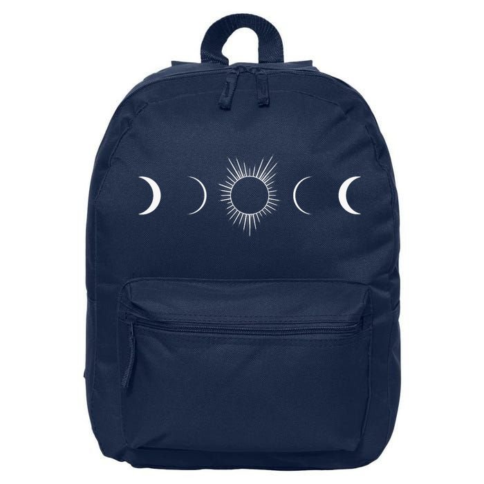 Solar Eclipse Moon Phases Totality 16 in Basic Backpack