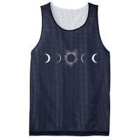 Solar Eclipse Moon Phases Totality Mesh Reversible Basketball Jersey Tank