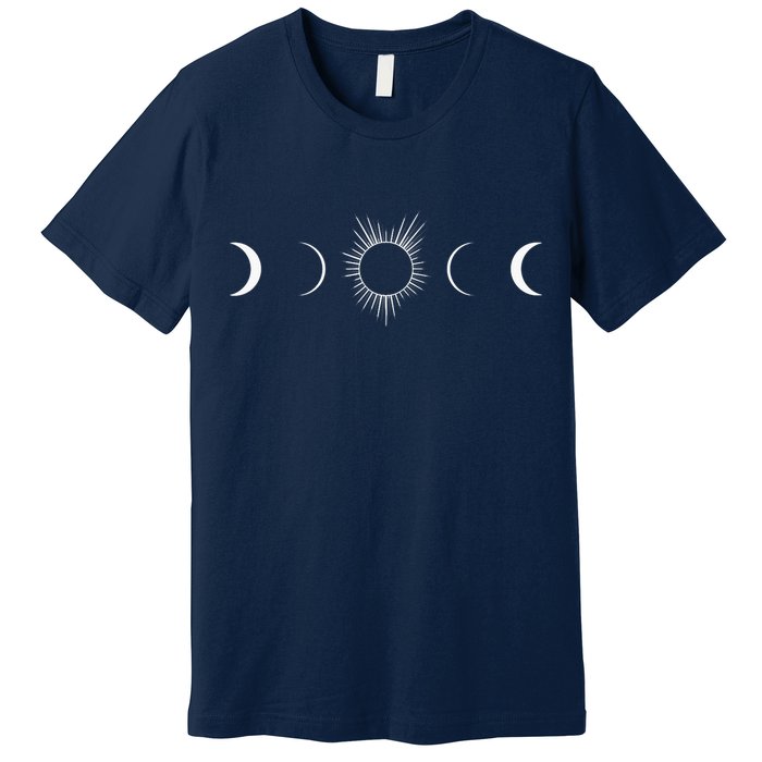 Solar Eclipse Moon Phases Totality Premium T-Shirt