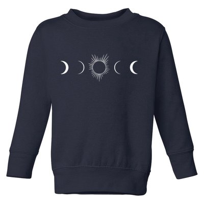 Solar Eclipse Moon Phases Totality Toddler Sweatshirt