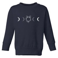 Solar Eclipse Moon Phases Totality Toddler Sweatshirt
