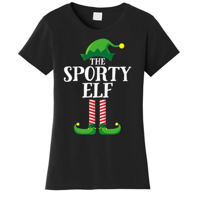 Sporty Elf Matching Family Group Christmas Party Women's T-Shirt