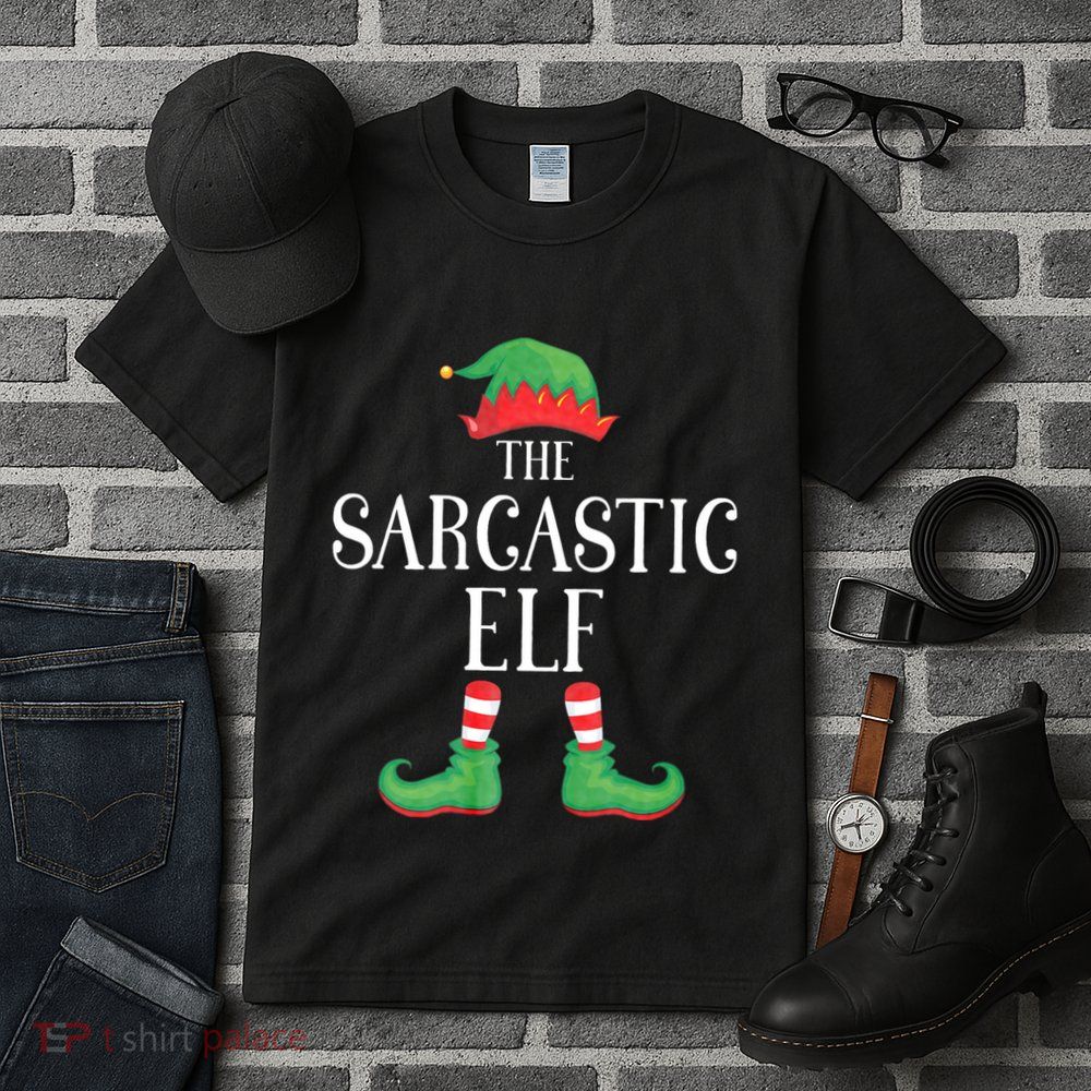 Sarcastic Elf Matching Group Xmas Funny Family Christmas Tall T-Shirt