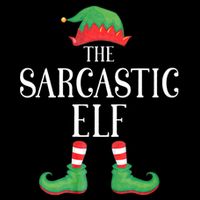 Sarcastic Elf Matching Group Xmas Funny Family Christmas Button