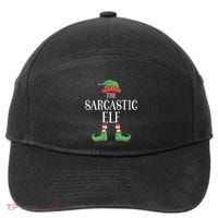 Sarcastic Elf Matching Group Xmas Funny Family Christmas 7-Panel Snapback Hat