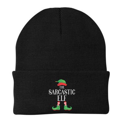 Sarcastic Elf Matching Group Xmas Funny Family Christmas Beanie