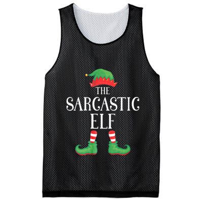 Sarcastic Elf Matching Group Xmas Funny Family Christmas Mesh Reversible Basketball Jersey Tank
