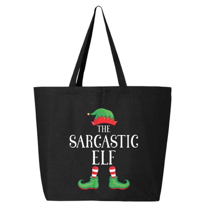 Sarcastic Elf Matching Group Xmas Funny Family Christmas 25L Jumbo Tote