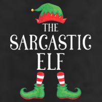 Sarcastic Elf Matching Group Xmas Funny Family Christmas 25L Jumbo Tote